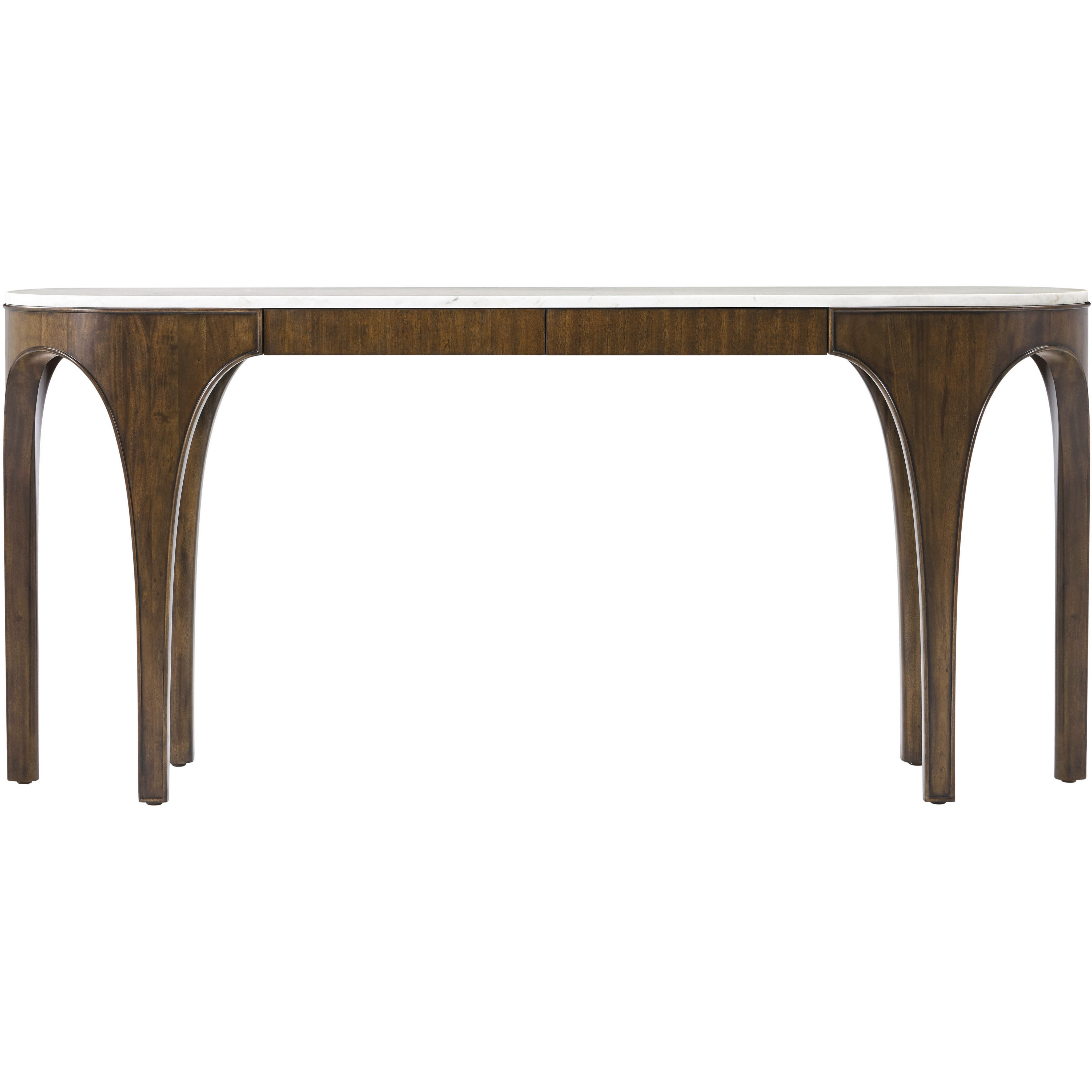 Arlo 70.25 X 16.25 inch Console Table, Wooden with Marble Top