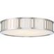Kendal 4 Light 22.5 inch Polished Nickel Flush Ceiling Light
