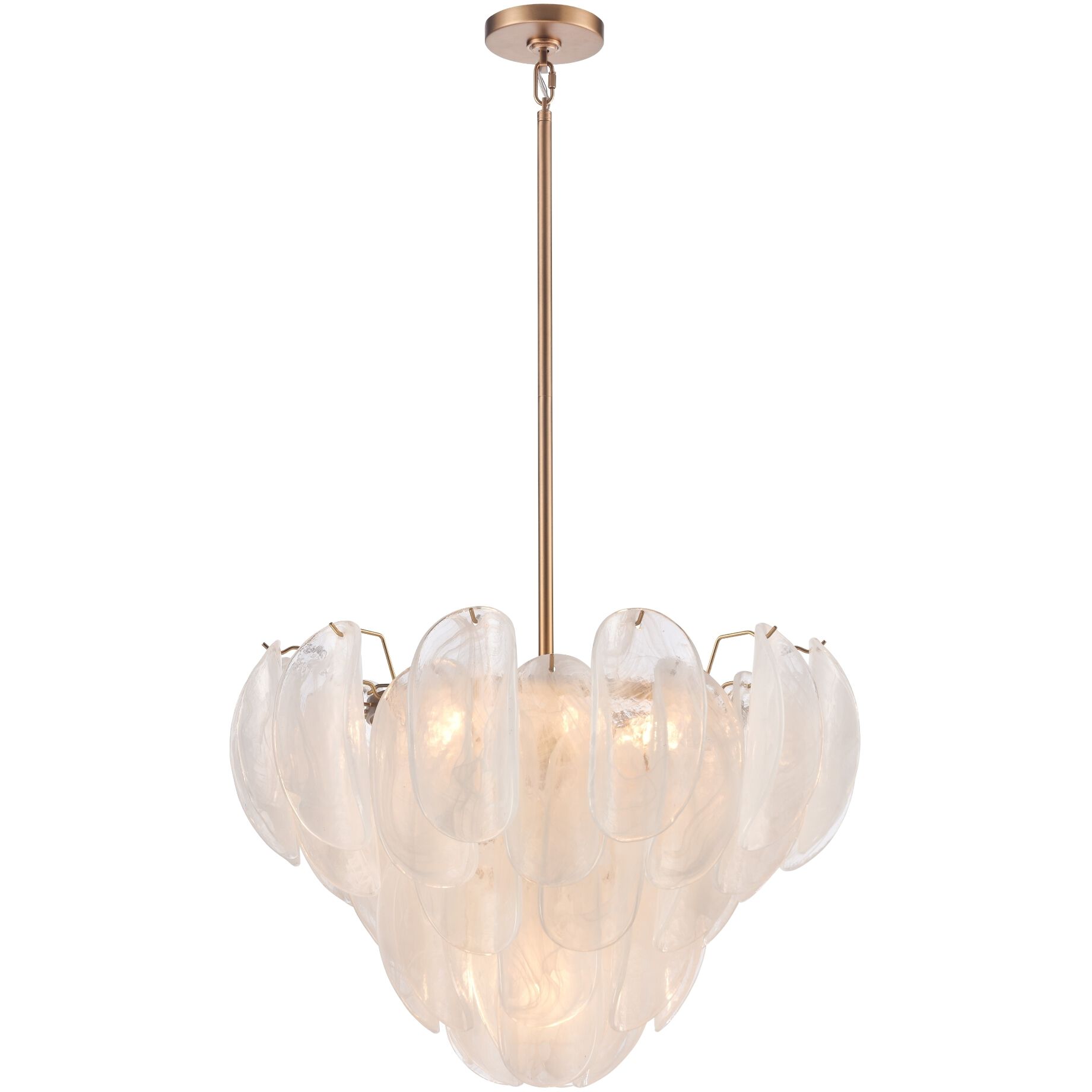 Chateau 7 Light 26 inch Satin Brass Pendant Ceiling Light