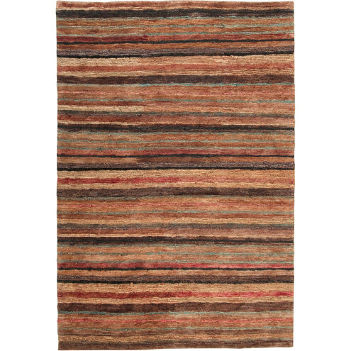 Trinidad 96 X 60 inch Rust/Dark Brown/Camel/Wheat/Light Gray/Bright Red Rugs, Jute