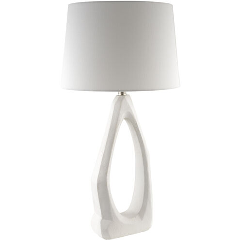 Vallis 28.7 inch 100 watt White Accent Table Lamp Portable Light