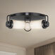 Wynwood 3 Light 16.63 inch Urban Bronze/Glossy Opal Flush Mount Ceiling Light