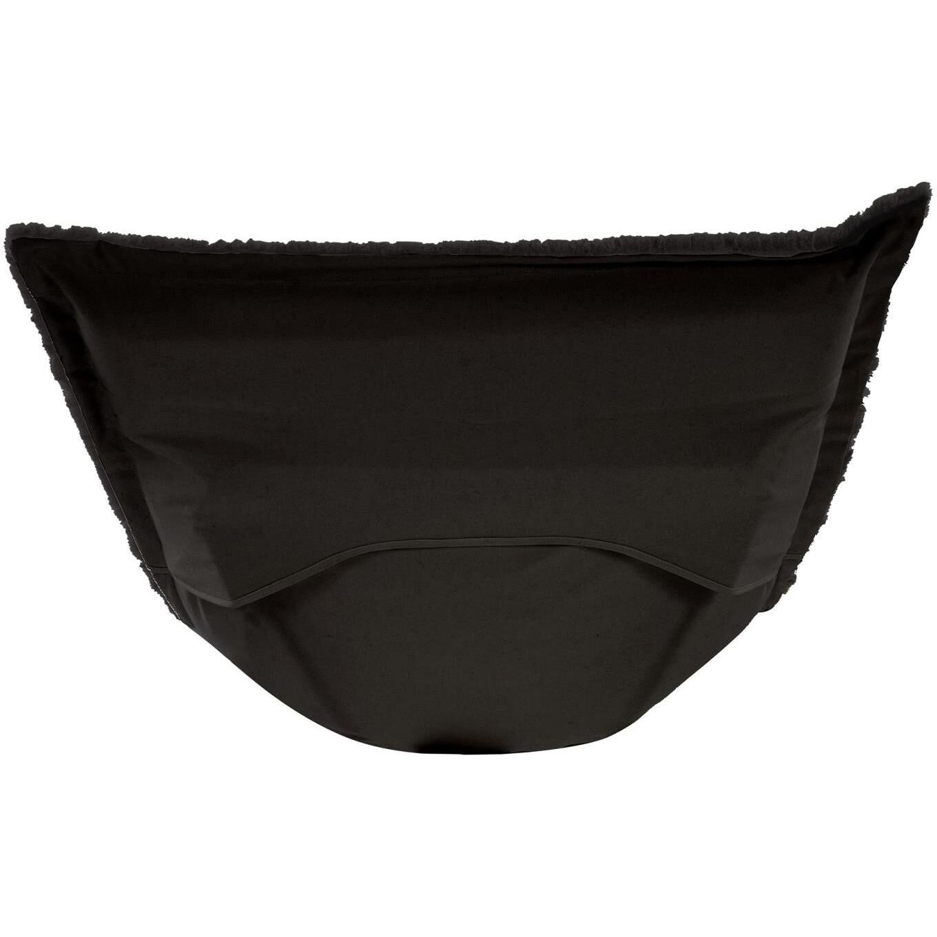 Puff 40 inch Angora Ebony Cushion