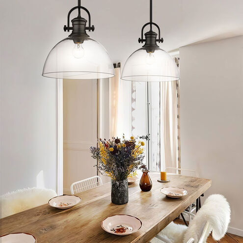 Hines 1 Light 13.5 inch Matte Black Pendant Ceiling Light