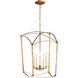 Sean Lavin Thayer 5 Light 19.25 inch Antique Gild Lantern Chandelier Ceiling Light
