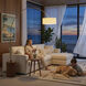 Tambo 86 inch 23 watt Dark Walnut and Weathered Brass Arc Floor Lamp Portable Light