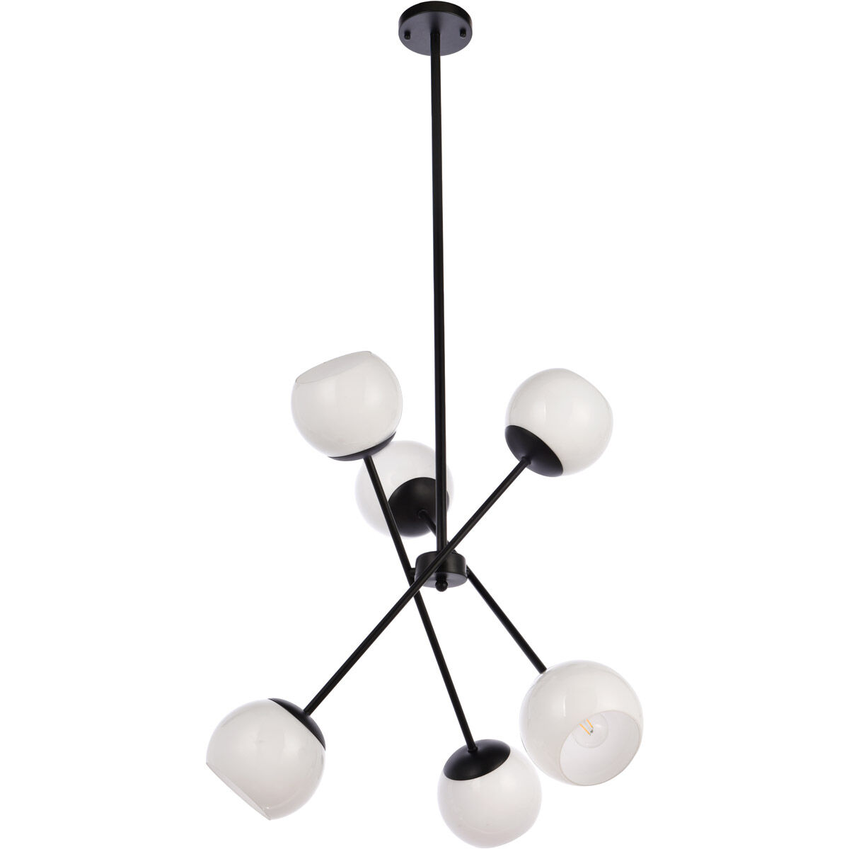 Axl 6 Light 24 inch Black Pendant Ceiling Light