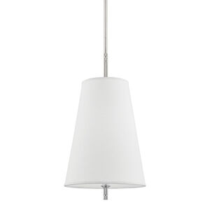 Bowery 1 Light 14 inch Polished Nickel Pendant Ceiling Light