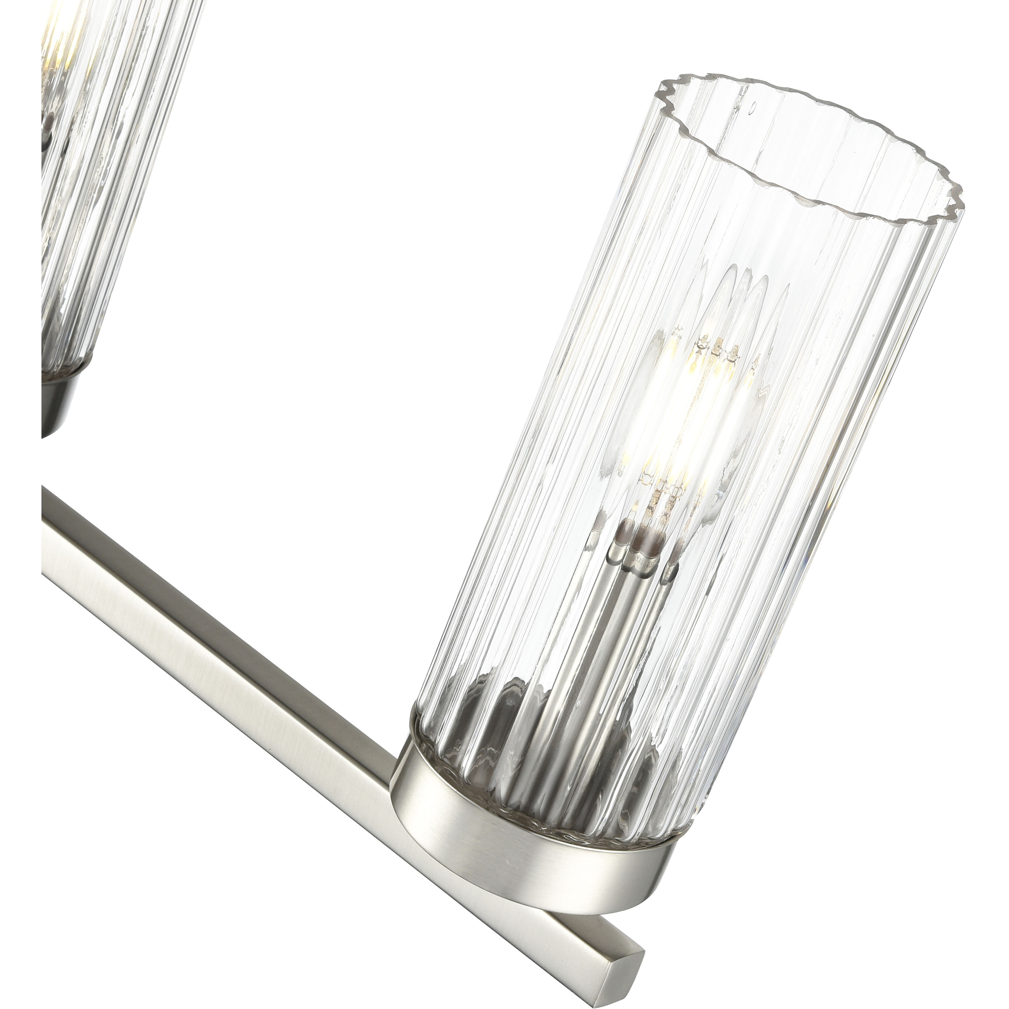 Iversen 4 Light 29.75 inch Brushed Nickel Bathroom Vanity Light Wall Light