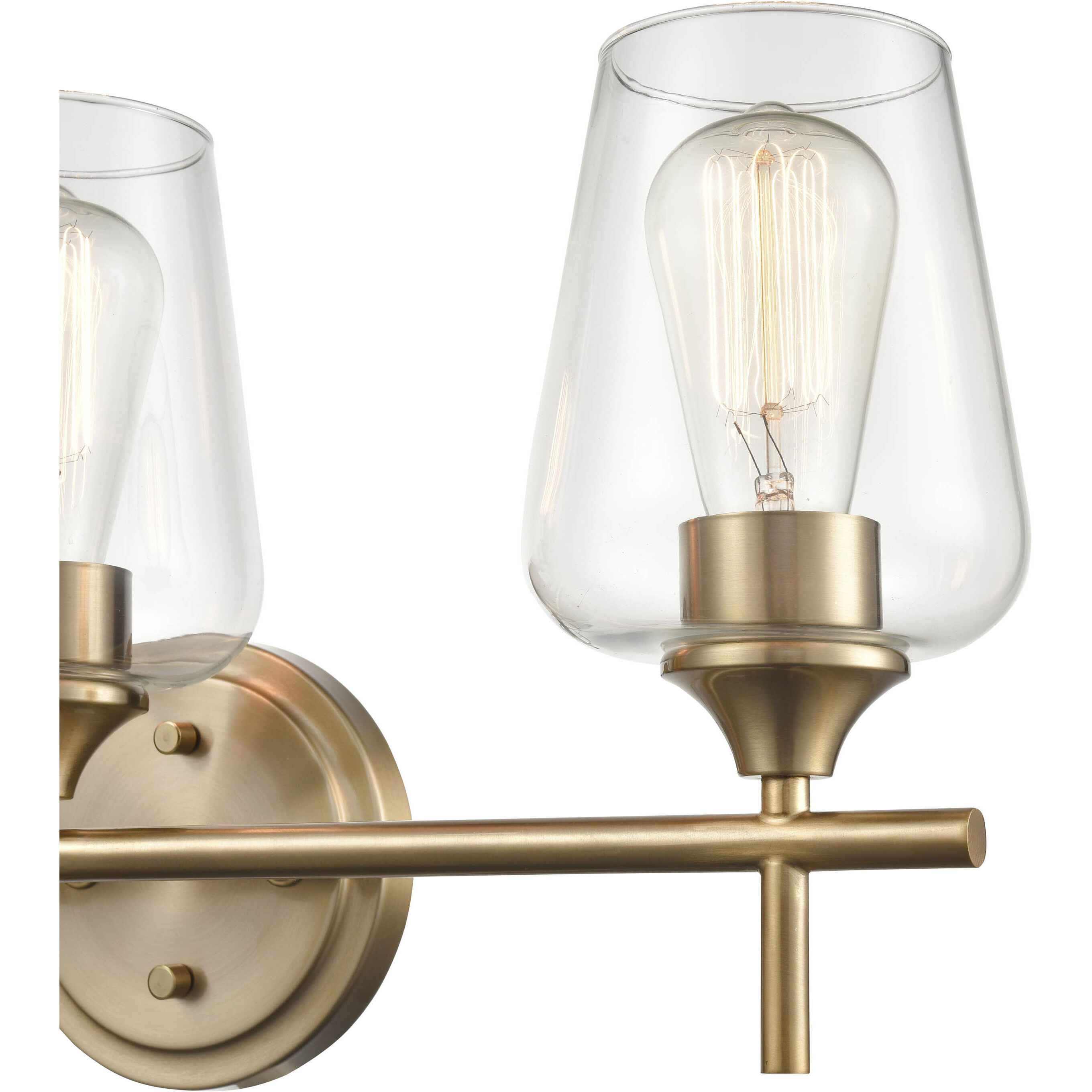 Ashford 3 Light 22 inch Modern Gold Bathroom Vanity Light Wall Light