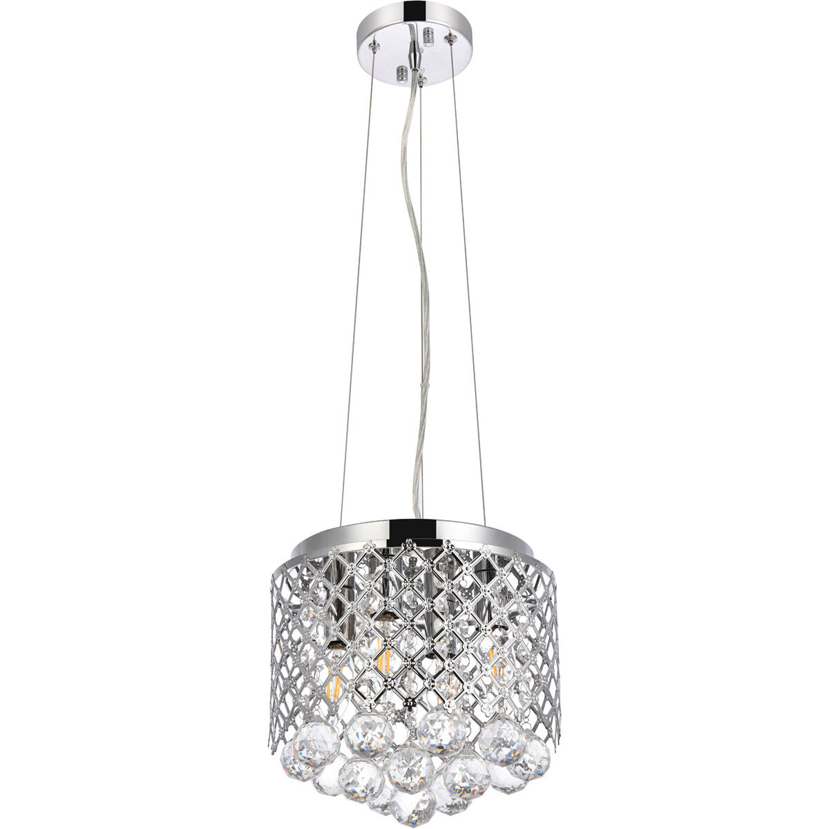 Tully 4 Light 10 inch Chrome Pendant Ceiling Light