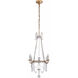 J. Randall Powers Sharon 4 Light 24 inch Gilded Iron Chandelier Ceiling Light, Small