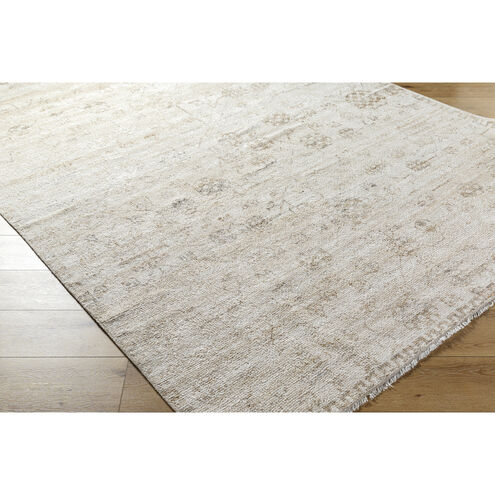 Cannes 36 X 24 inch Light Silver/Sterling Grey Handmade Rug in 2 x 3