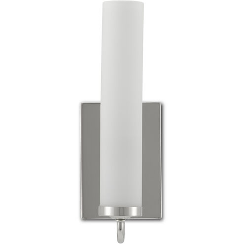 Brindisi 1 Light 5 inch Polished Nickel/Opaque Glass Wall Sconce Wall Light