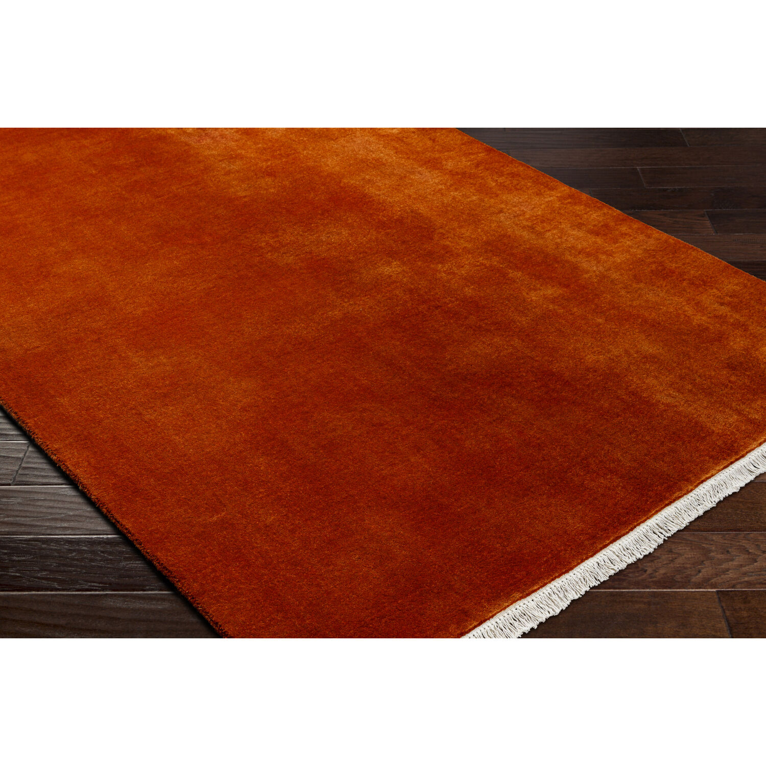 Evergreen 108 X 72 inch Mocha/Brown/Rust Handmade Rug in 6 x 9