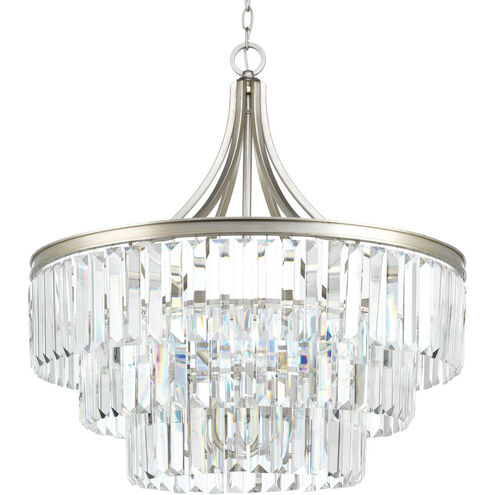 Palermo 6 Light 28 inch Silver Ridge Pendant Ceiling Light, Design Series