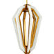 Riviere 6 Light 13 inch Natural/Contemporary Gold Leaf Pendant Ceiling Light