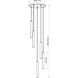 Forest LED 12 inch Modern Gold Chandelier Ceiling Light