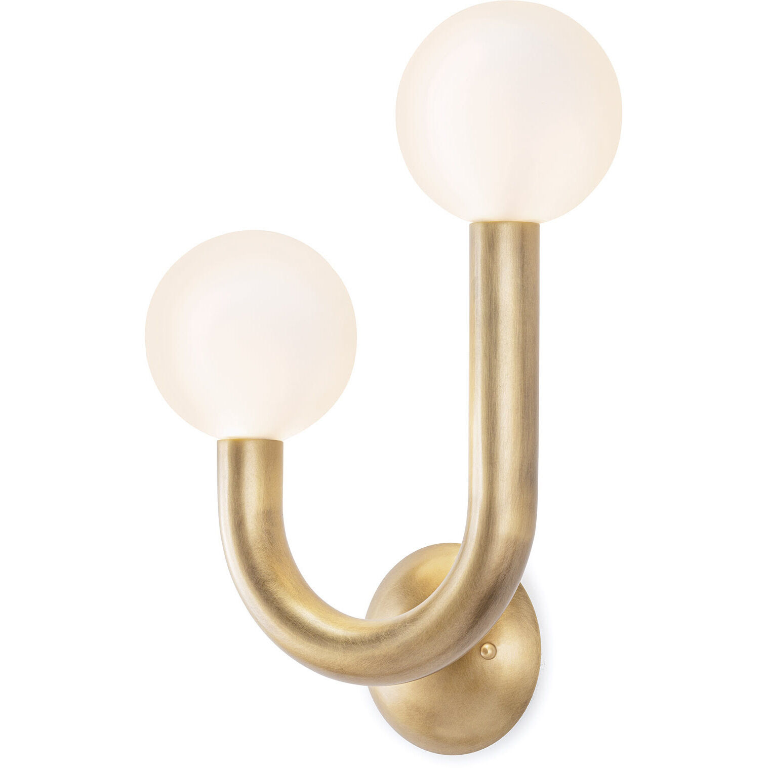 Happy LED 11.25 inch Natural Brass Wall Sconce Wall Light, Left Side