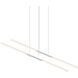 Tik-Tak LED 48 inch Satin White Pendant Ceiling Light