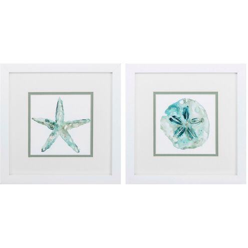 Waterside Collection Teal Framed Art