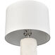 Lore 29 inch 9 watt Plaster White Table Lamp Portable Light