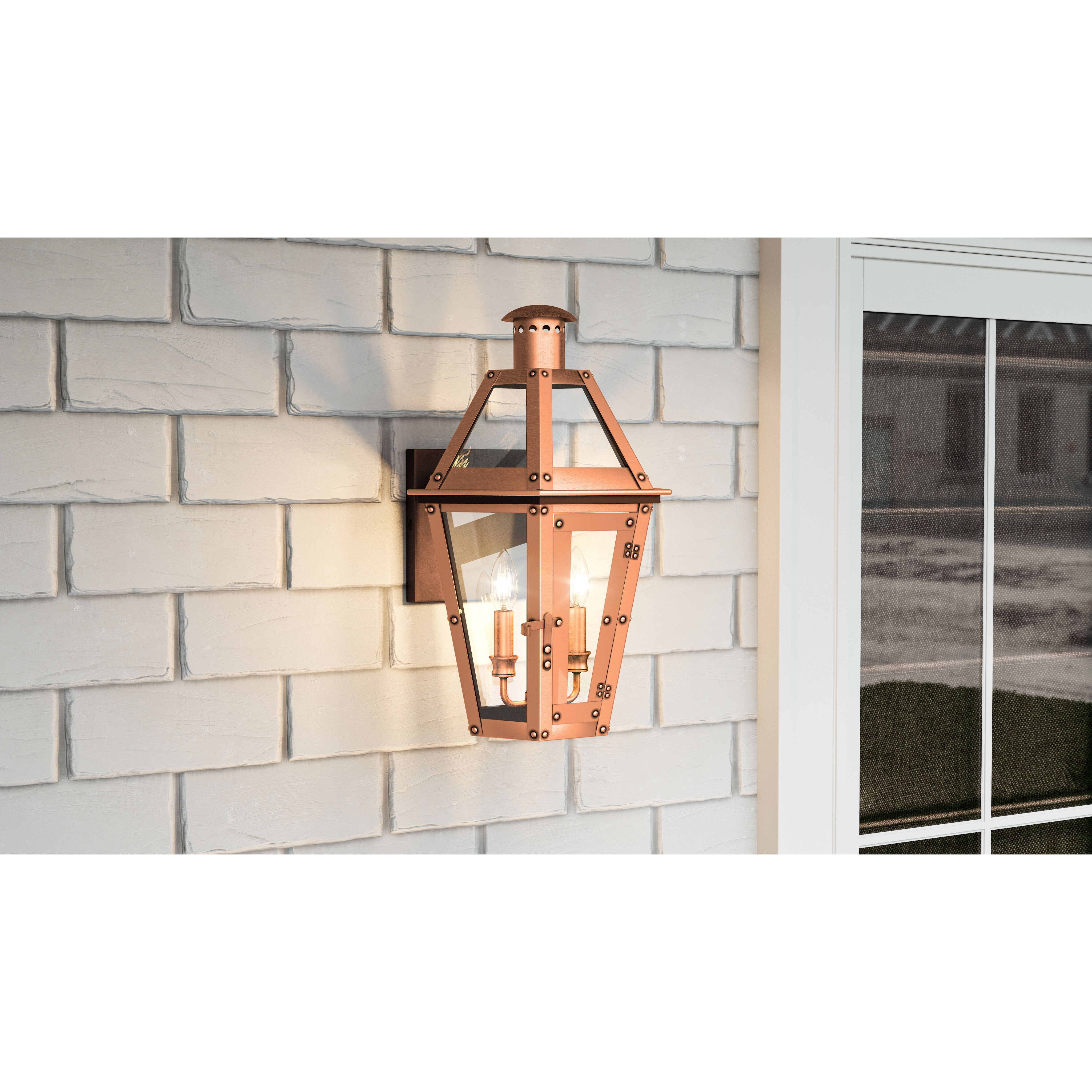 Quoizel BURD8413AC Burdett 2 Light 18 inch Aged Copper