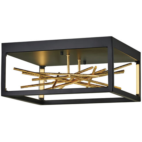 Styx LED 18 inch Black Foyer Light Ceiling Light, Flush Mount