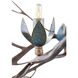 Alpine 14 Light Osprey Brown and Tiffany Green Patina Chandelier Ceiling Light