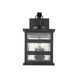 Morris 3 Light 16 inch Matte Black Exterior Wall Mount