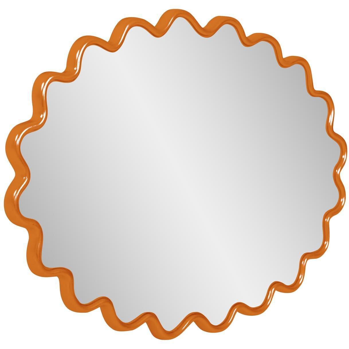 Cloud 36 X 24 inch Orange Mirror