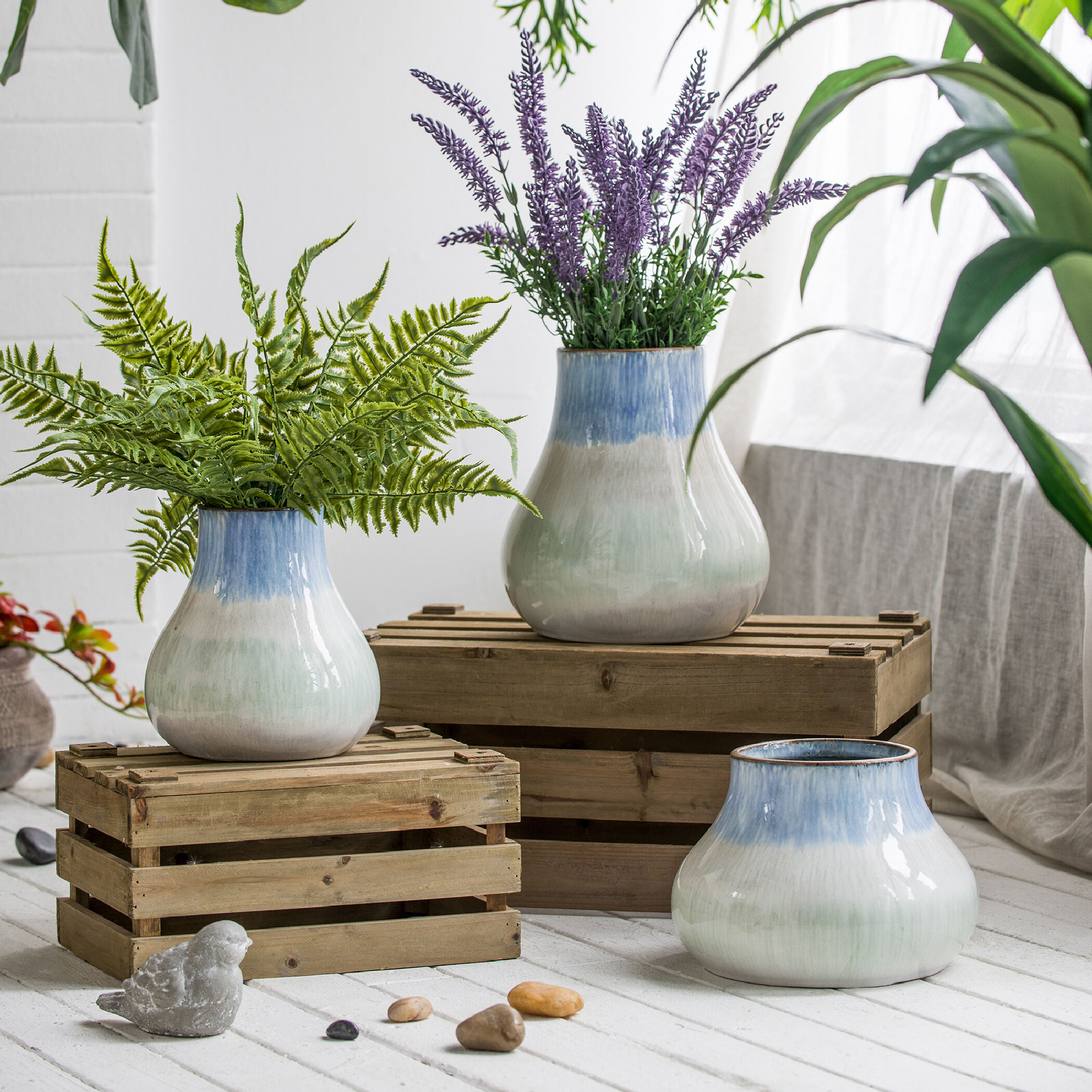 Gradient 10 X 9.1 inch Vase