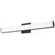Longitude LED 24 inch Black Bath Vanity Light Wall Light