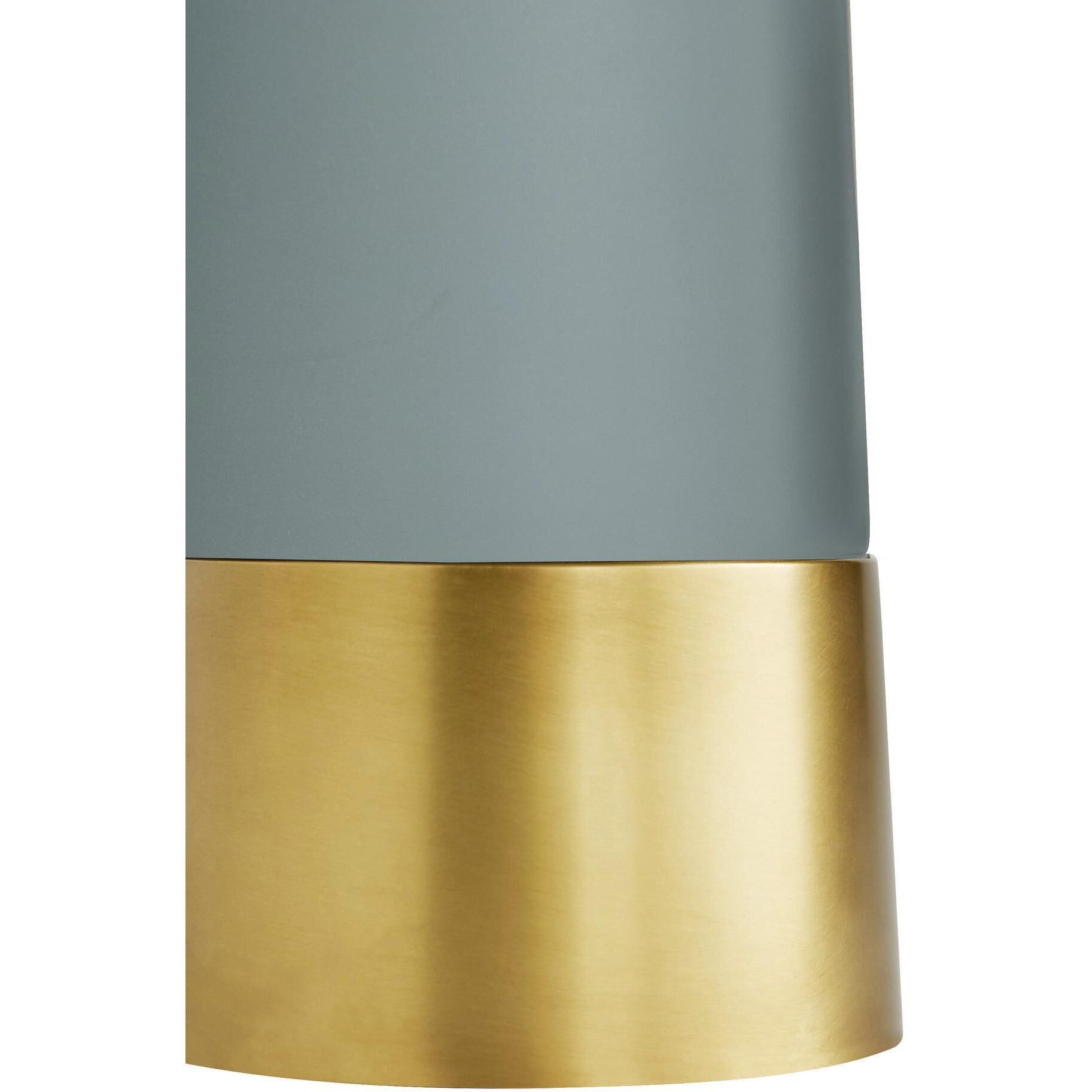 Elden 69 inch 150.00 watt Cadet Blue and Antique Brass Floor Lamp Portable Light