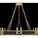Mirage 12 Light 49.75 inch Gold Chandelier Ceiling Light