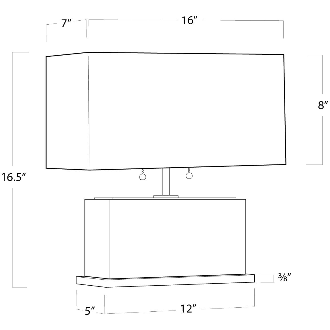 Ali 16.5 inch 100.00 watt Natural Stone Table Lamp Portable Light