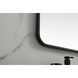 Evermore 30 X 30 inch Black Vanity Mirror