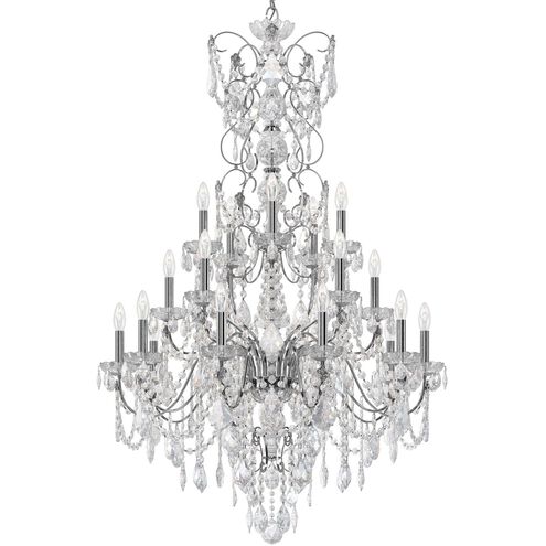 Century 20 Light 37 inch Polished Silver Chandelier Ceiling Light