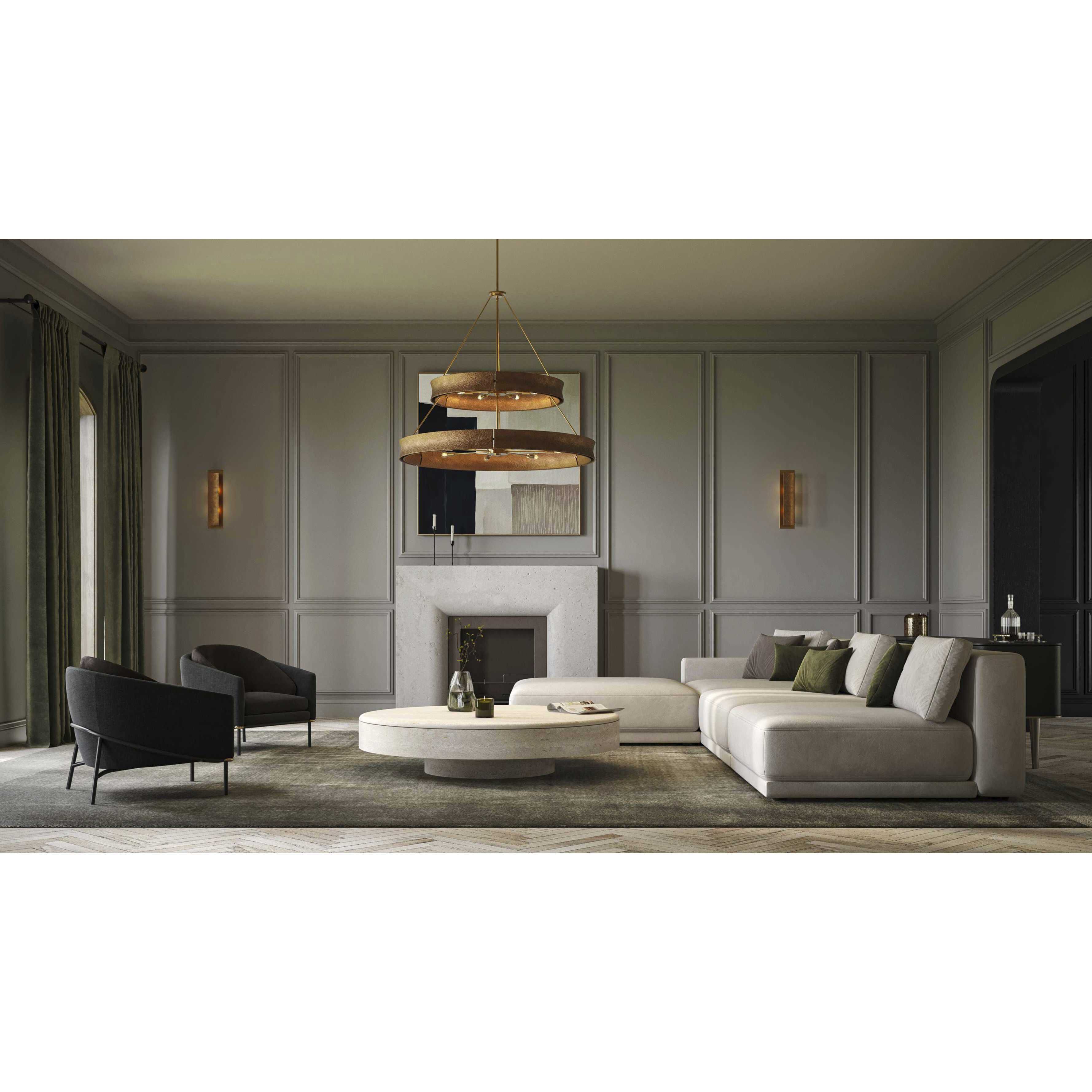 Lusail 13 Light 48 inch Soft Gold Chandelier Ceiling Light, Design Series