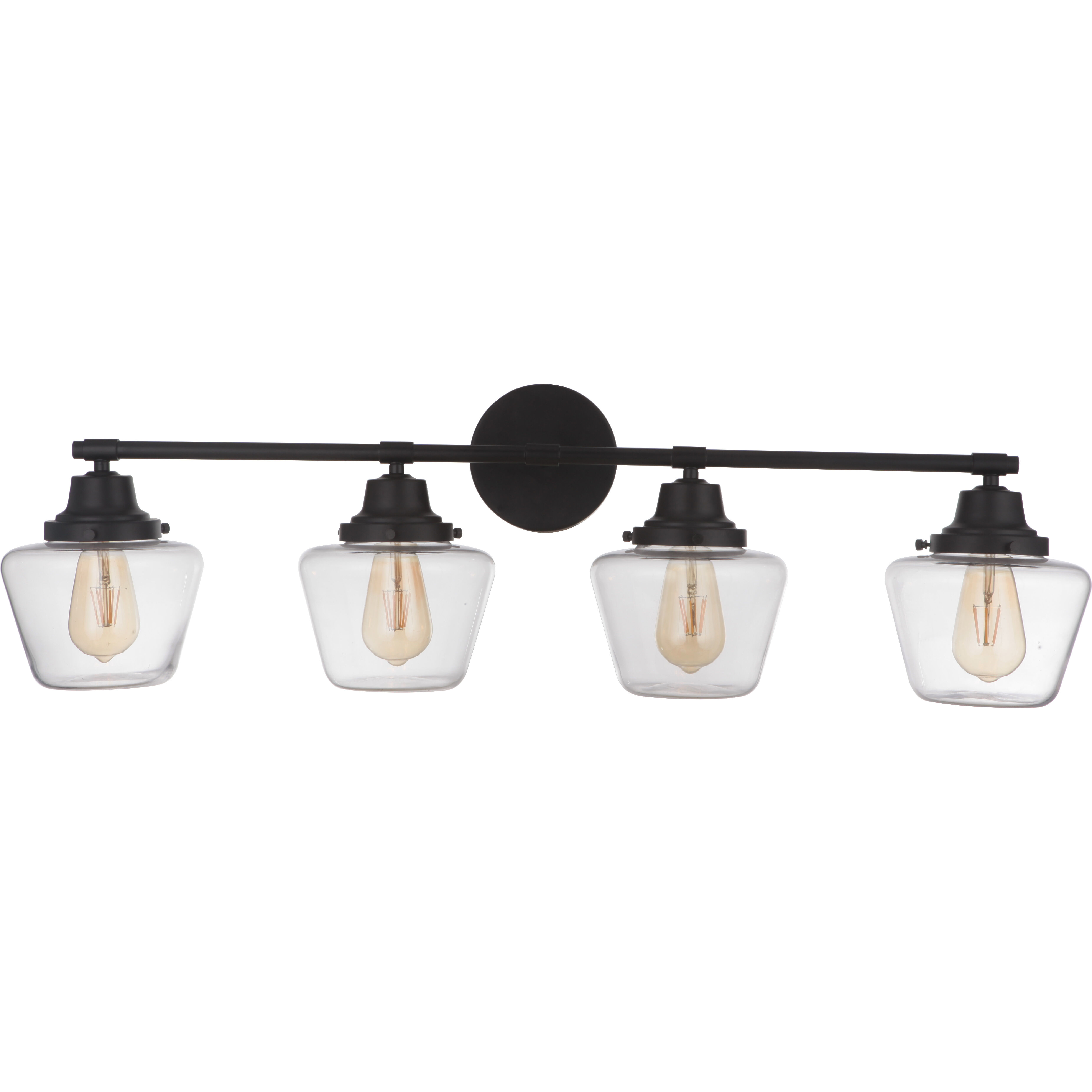 Neighborhood Essex 4 Light 38 inch Flat Black Vanity Light Wall Light, Neighborhood Collection