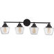 Neighborhood Essex 4 Light 38 inch Flat Black Vanity Light Wall Light, Neighborhood Collection