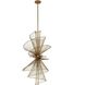 Aurora 6 Light 24 inch Nordic Brass Foyer Ceiling Light