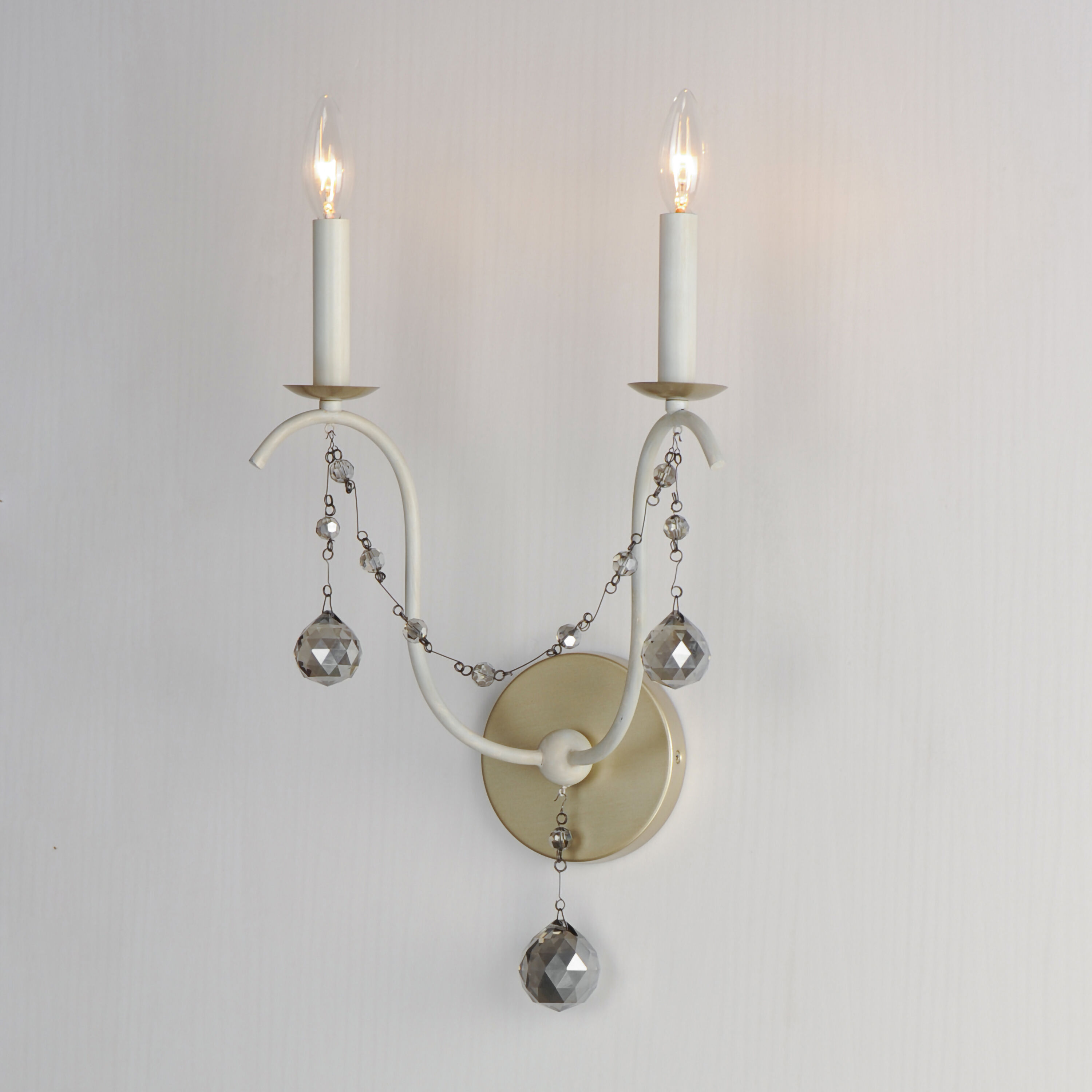 Formosa 2 Light 12 inch Ecru and Venetian Gold Wall Sconce Wall Light