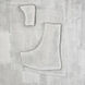 Whiten I White with Gray and Champagne Silver Framed Wall Art