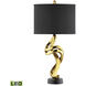 Belle 30 inch 9 watt Gold Table Lamp Portable Light