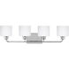 Canfield 4 Light 31.88 inch Chrome Bath Vanity Wall Sconce Wall Light