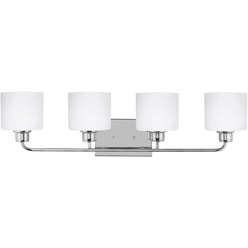 Canfield 4 Light 31.88 inch Chrome Bath Vanity Wall Sconce Wall Light