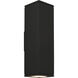 Sean Lavin Tegel LED 12 inch Black Outdoor Wall Light in No Options, Uplight/Downlight, LED 80 CRI 2700K, 10 Degree, Integrated LED