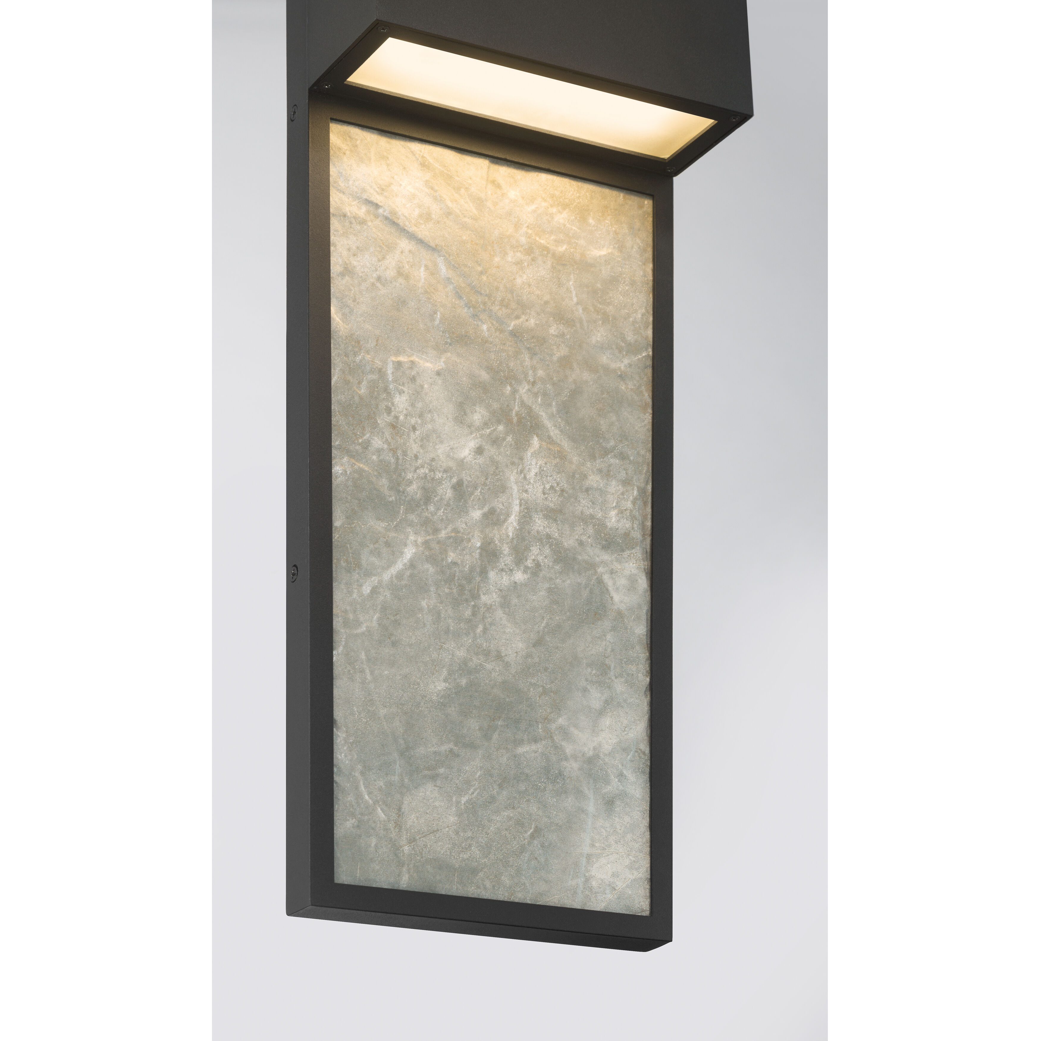 Norrin LED 21.25 inch Sand Coal Black Outdoor Wall Sconce