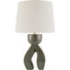 Tufello 23.5 inch 100 watt Glazed and Plated Accent Table Lamp Portable Light